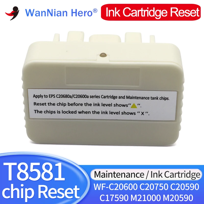 T8581 T8871 T04Q1 T02S1 T02Q1 T02Y1 Ink Cartridge Chip Resetter For Epson WF-C20600 C20750 C20590 C17590 M21000 M20590 C21000