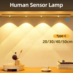 LED Night Light USB Motion Sensor Wireless Ultra Thin LED Wine cooler Light For Kitchen Cabinet Bedroom Wardrobe Indoor Lighting