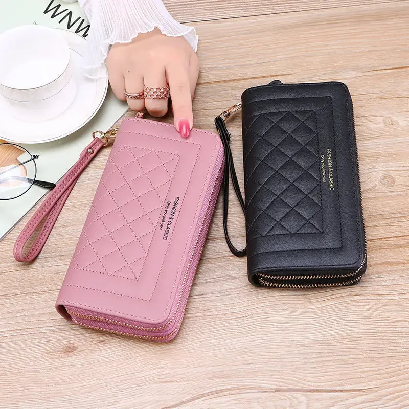 Pu Leather Women Wallets Purses Fashion Long Zipper Women\'s Wallet Money Coin Holder Female Long Purse Female Handbags