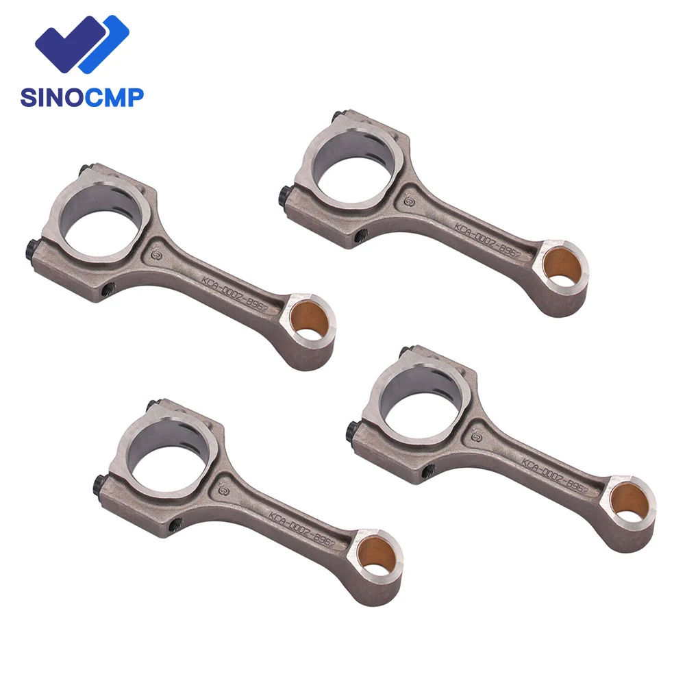 4pcs G4FC Connecting Rods 23510-2B000 23510-2B010 For 2010-18 Kia Soul Rio Hyundai Accent 1.6L