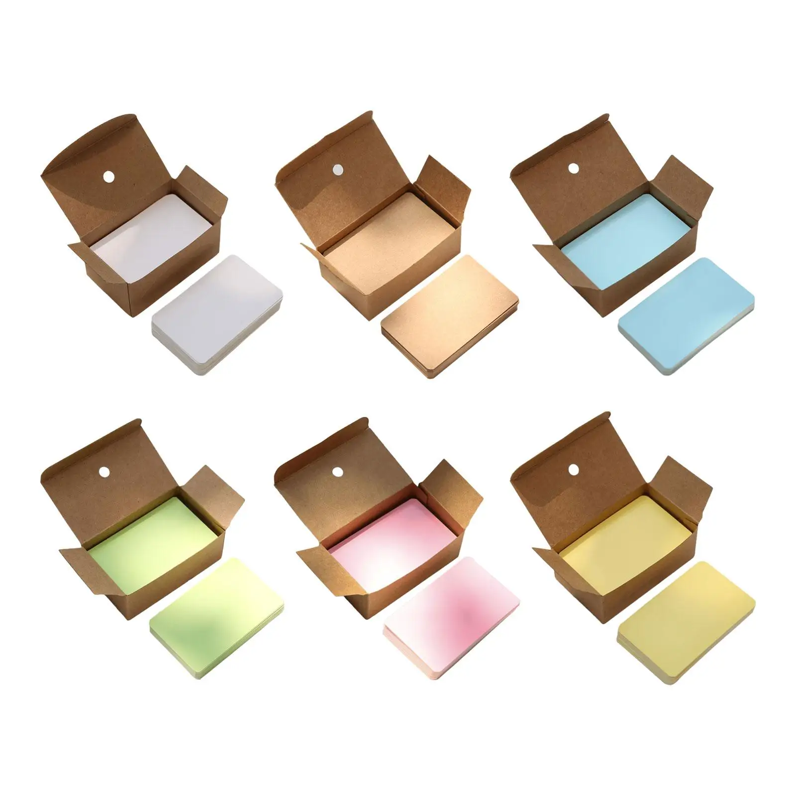 100x Small Blank Business Cards Heavy Card Stock Cardstock Paper Paper Message Note for DIY Party Invitations Gift Tags Label