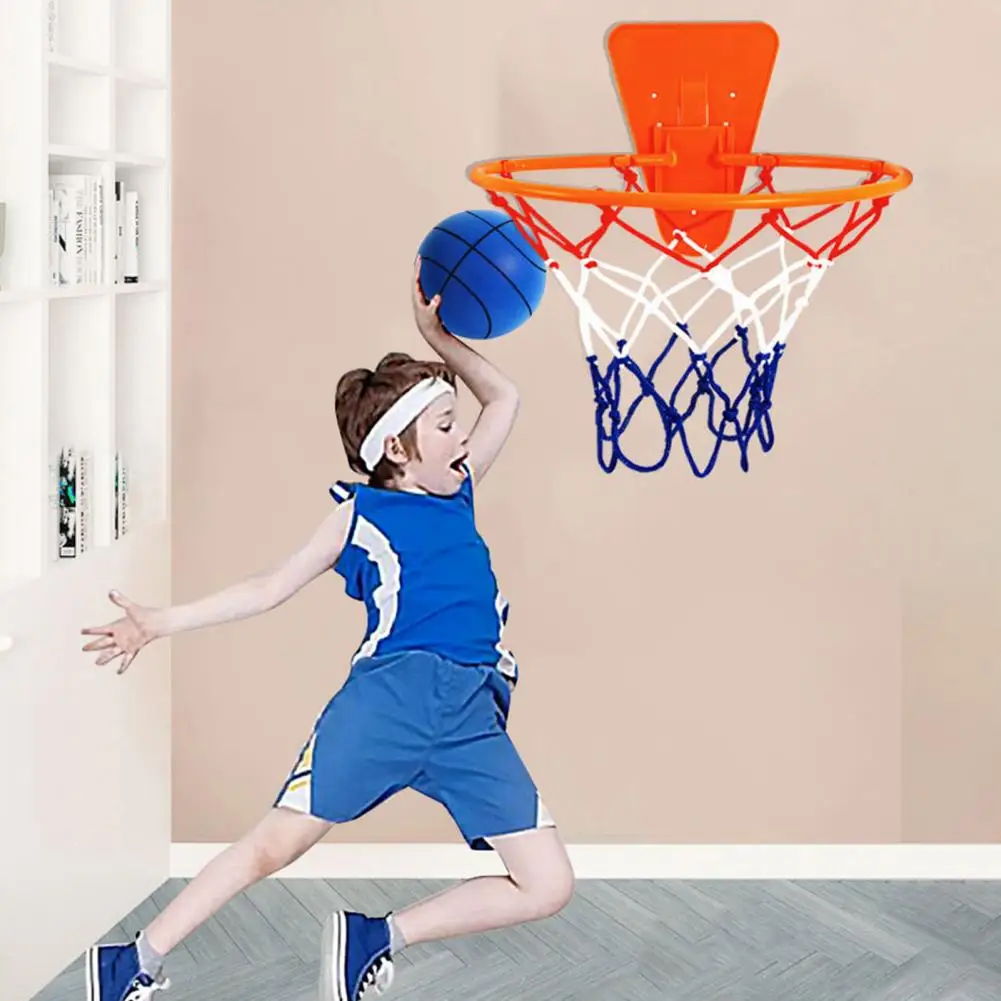 

Funny Basketball Toy Silent Foam Basketball High Rebound Low Noise Indoor Silent Basketball for Kids Dribbling Training Uncoated