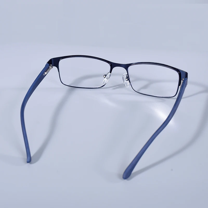 Edelstahl Lesebrille Männer Business Presbyopie Brille Männlich Anti Blau Licht Brillen Frühling Scharnier + 100 + 125 + 150 + 175 – Detail 20