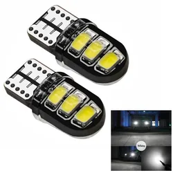 2/5pcs High Power 2835 Chip T10 W5W 15W 194 168 Car LED DRL Interior Reading Map Dome SIDE INDICATOR Lights Car Light Source