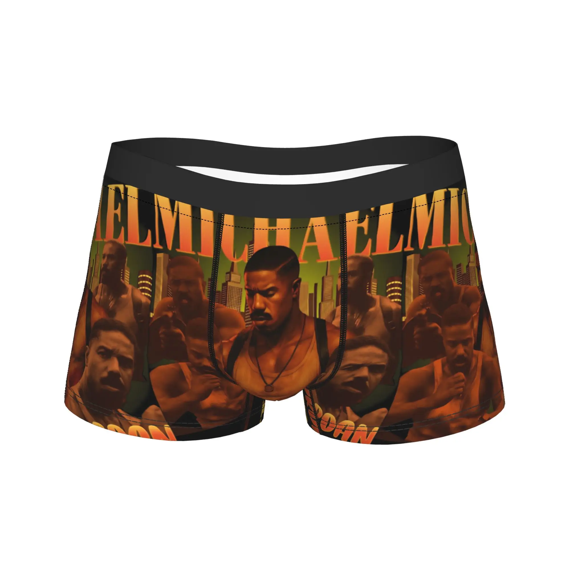 

Michael B. Jordans Boxer Brief Underwear High Quality Man Funny Trunk Printing Large Size Panties