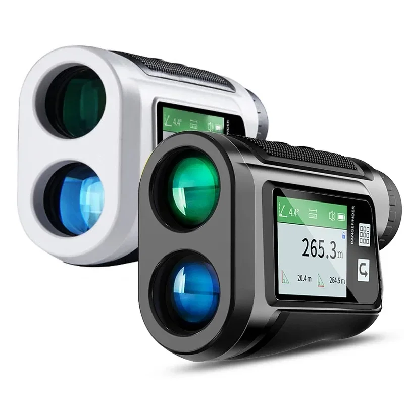 

600M Charging Touch Screen Golf Laser Rangefinder Telescope Voice Broadcast Altimetry Angle Measurement