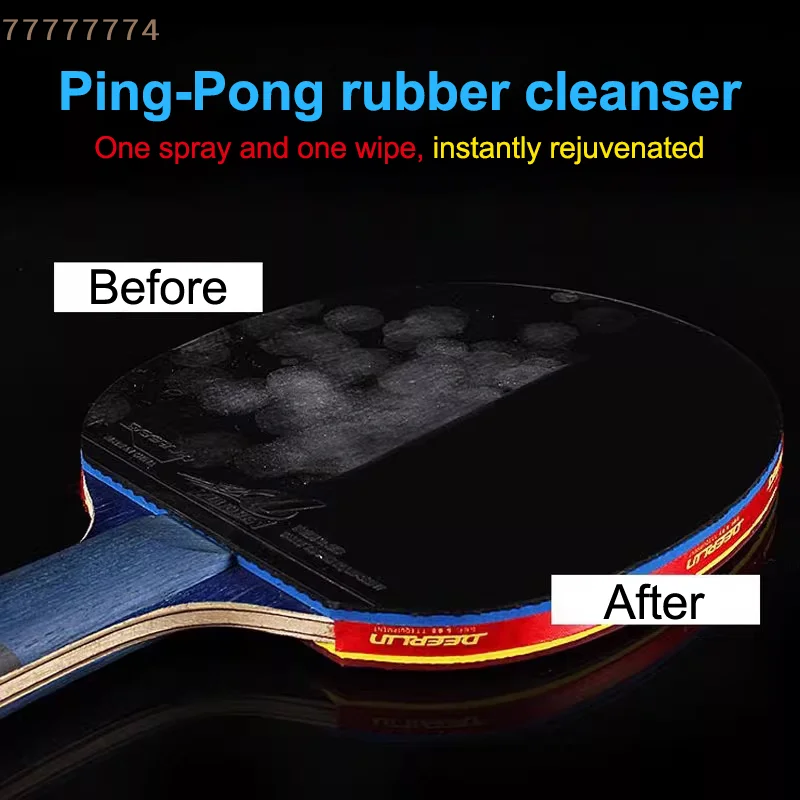 100ml Rubber Cleaner Spray Special Cleaning Agent Racquet Wipe Protective Film Edge Protection Strap For Table Tennis Rackets