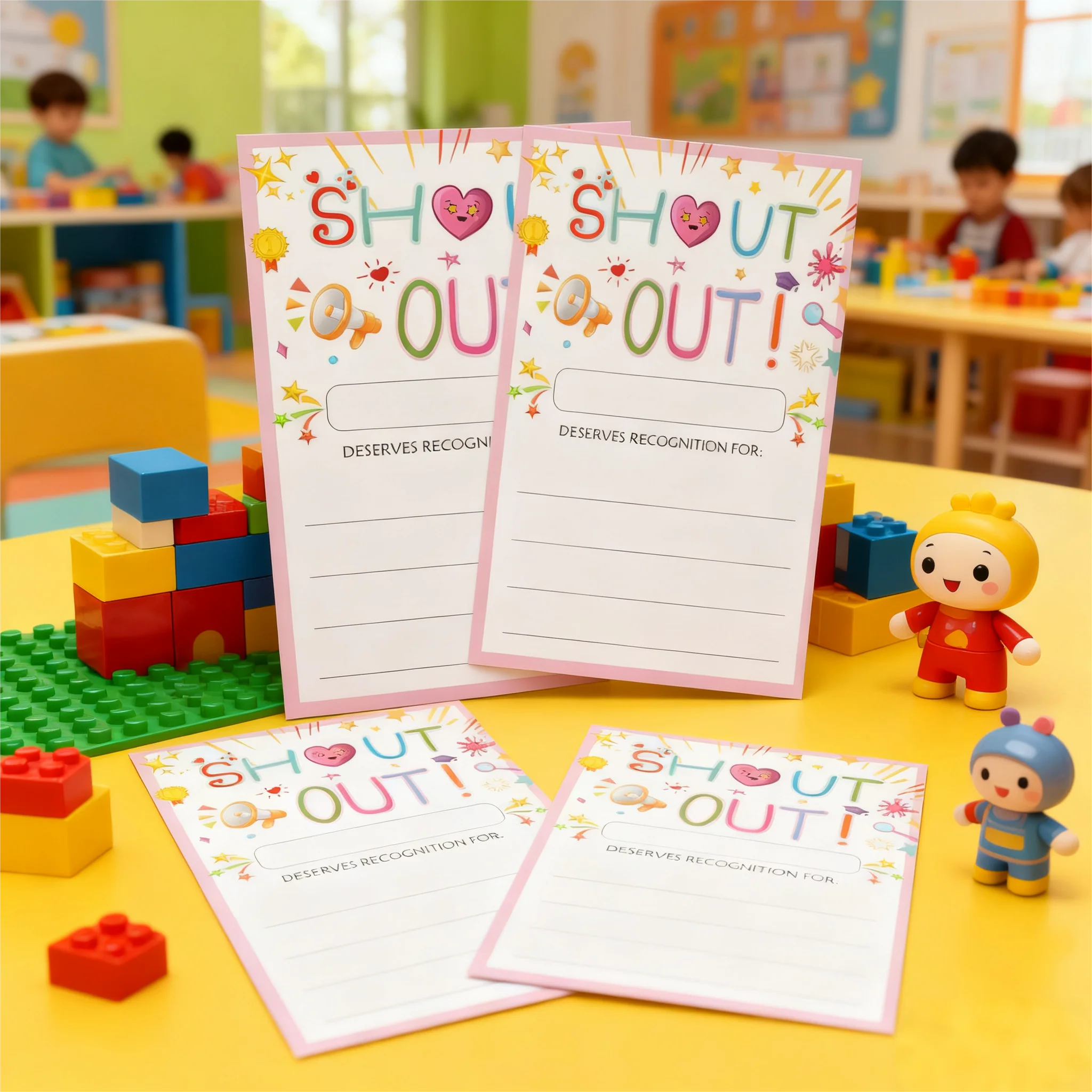 بطاقات الصراخ للموظفين 60 قطعة مقاس 4×6 بوصة