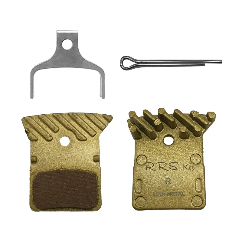 Rrskit Golden Bicycle Brake Resin Pad Road Mtb Bike Pads For Shimano L03a Ultegra R9170 R8070 R7070 Rs805 Rs505 Xtr M9100 K02s