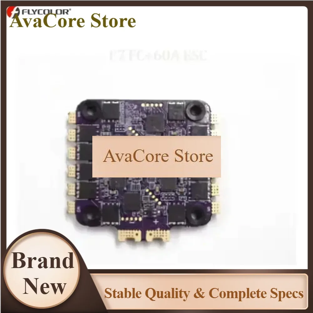 AvaCoreFlycolor X-TOWER 2 F7 60A 4-in-1 ESC Stack Bluetooth LED Flight Control Tower 3-6S BLHeli-32 For FPV Drone Airplane