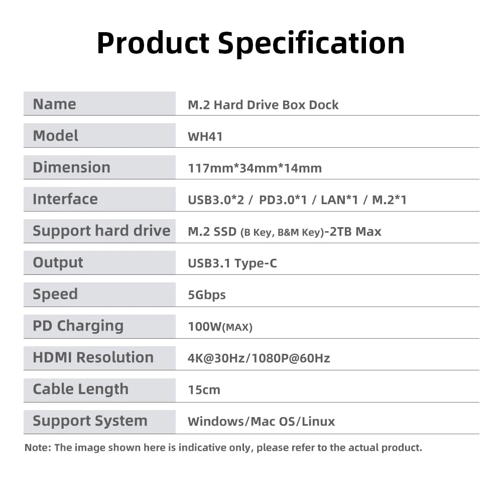 New! USB HUB Type C M2 SSD 6 In 1 Case 4K HDMI Adapter USB 3.0 RJ45 SSD Disk Case Enclosure External for Macbook Laptop Desktop