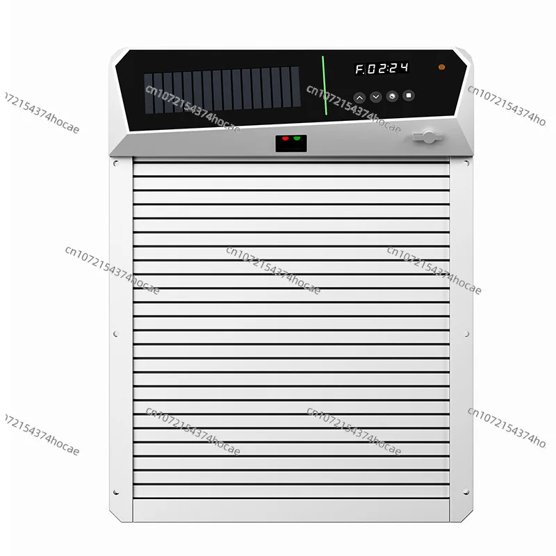 Intelligent light sensing automatic chicken coop door rolling gate solar automatic power storage infrared induction anti-pinch
