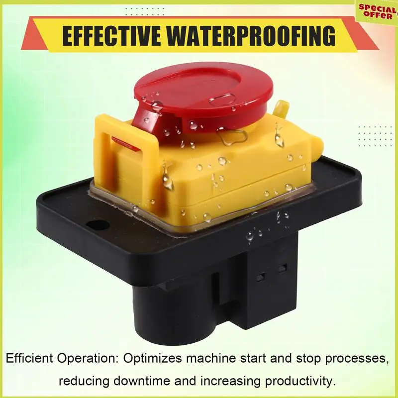 A34R Durable CK31 400VAC Self-Locking Magnetic Switch For Metal Cutting Machine - 6 Pin Start And Stop Control