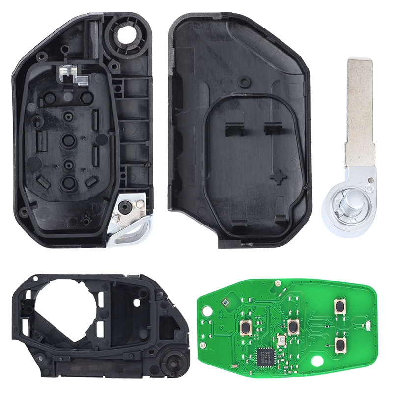 KEYECU 433MHz PCF7939M 4A ID FCC: OHT 1130261 68416784 Chave remota inteligente AA Keyless Go Jeep Wrangler JL Gladiator 2018-2022