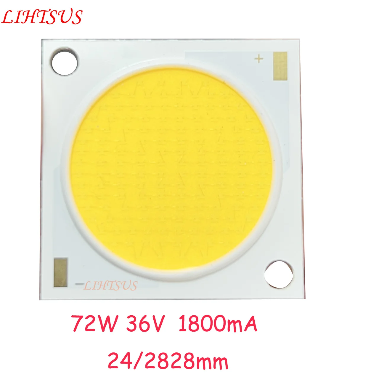 High CRI  72W 200W 300W 28x28mm COB LED Ultra Bright Daylight White 4000K for DIY Flashlight Home Cinema Projector 1pcs