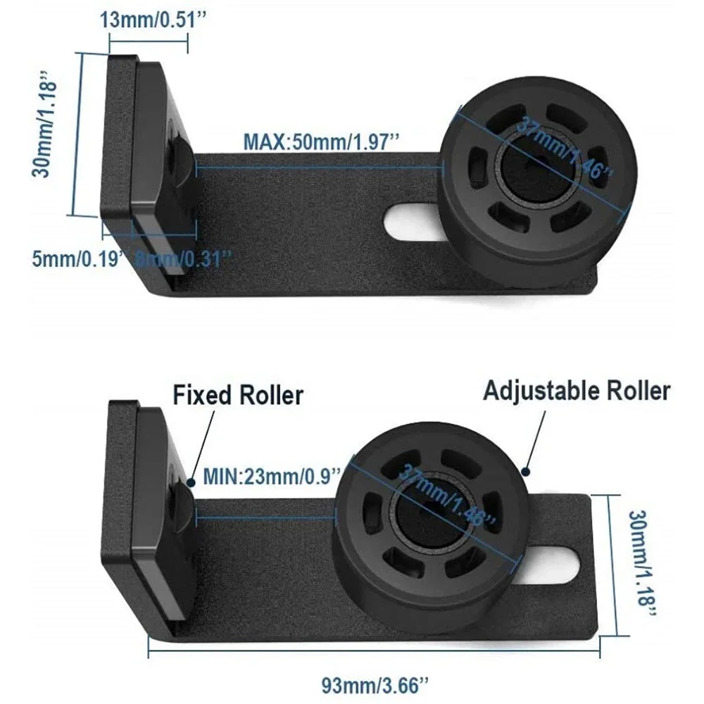YOUTHUA Sliding Floor Guide Adjustable Door Stopper for Bottom Ground Guide For Sliding Barn Door Floor Guide Roller