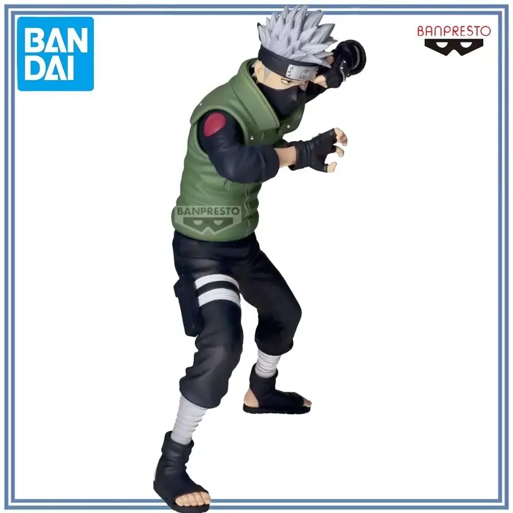 100% Oryginalny, dostępny od ręki Bandai Spirits Banpresto Grandista Naruto Shippuuden Hatake Kakashi Figurka Anime Model Dekoracja Zabawka Prezent