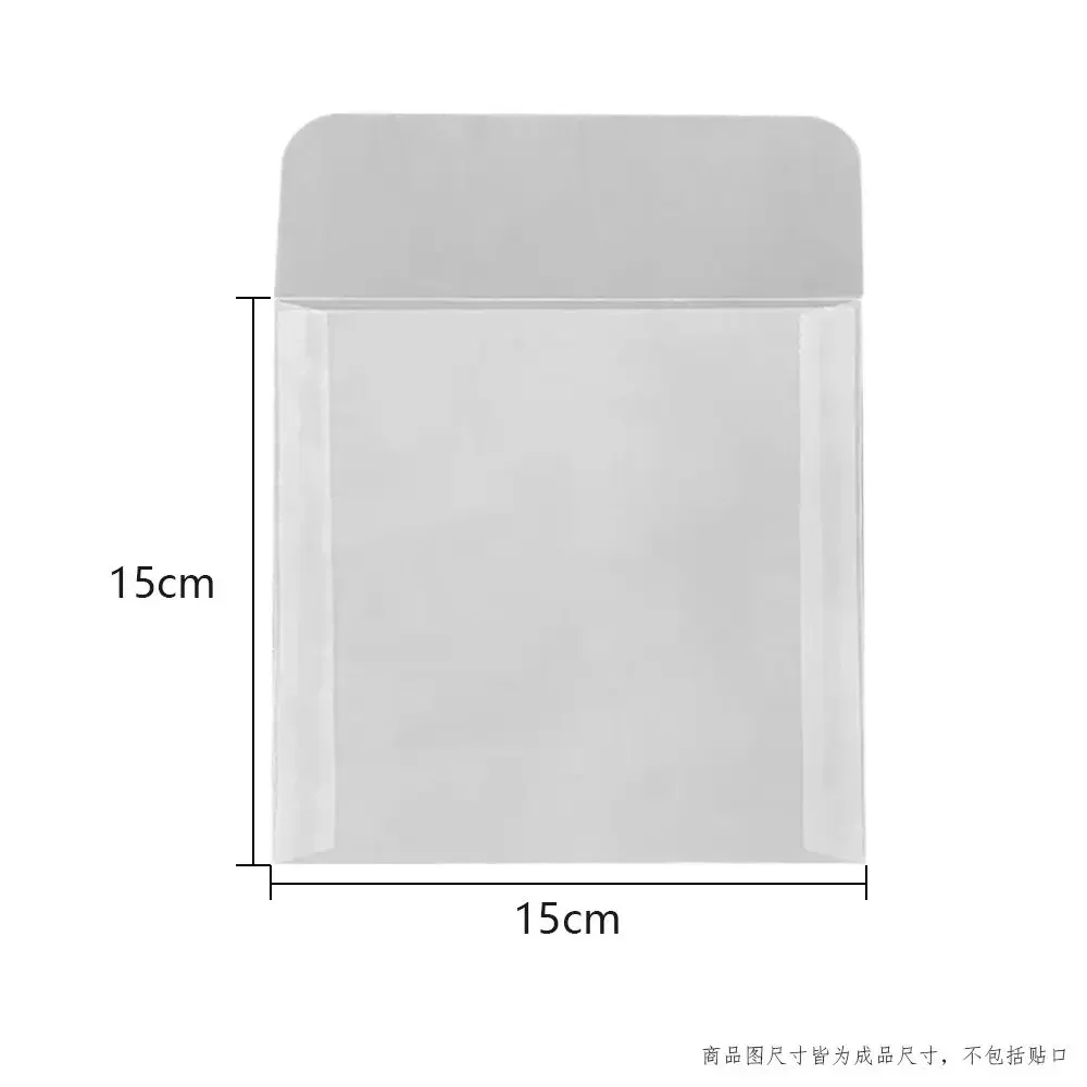 50pcs/lot Translucent Mini Envelope Jewelry Storage Bag for Card Earring Necklace Gift Packaging Bags Wedding Wedding Envelopes image 3