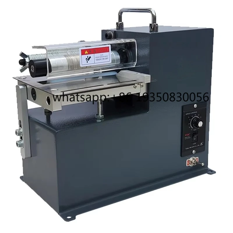 Small Electric Leather Slitter Machine Tabletop Leather Strip Cutting Device with Motor Core Components
