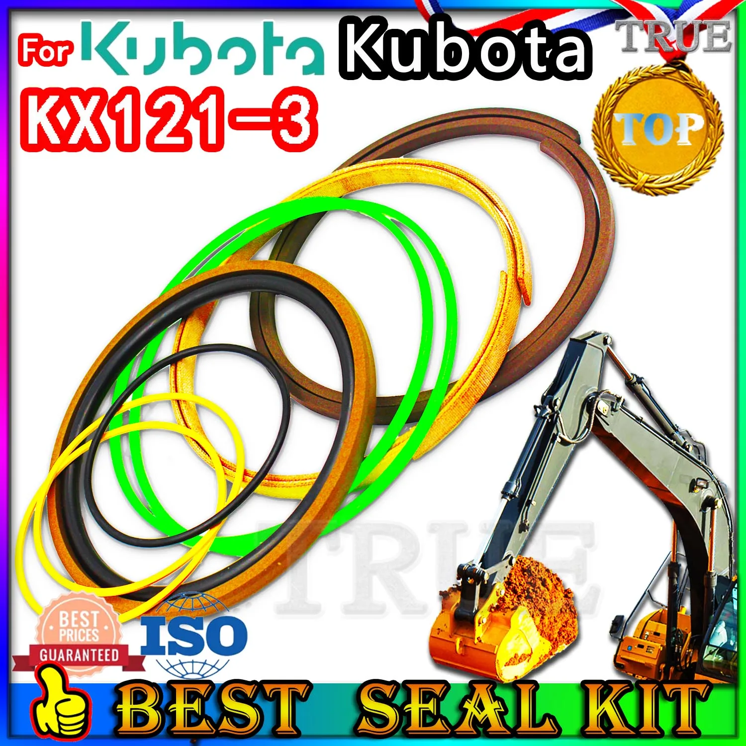 

For Kubota KX121-3 Oil Seal Excavator Repair Kit Boom Bucket Arm Hydraulic Cylinder KX121 3 Parts Track Shaft Gear box Backhoe