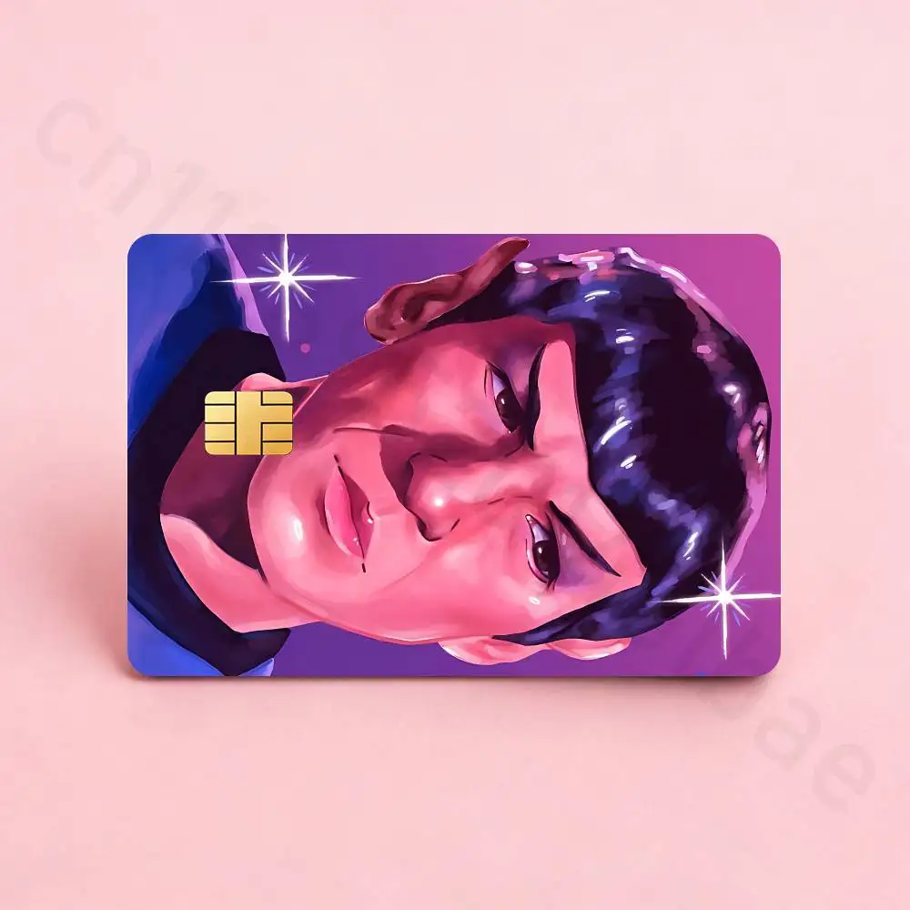 S-Star Trek Spock Space Credit Card Skin Stickers for Bank Card Bus Metro Card Sticker Waterproof Women Gift view 4