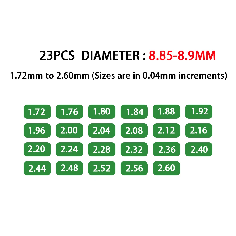 Dia 8.85mm-8.9mm Thickness 1.72mm - 2.6mm Motorcycle Valve Shim Pad For KTM SX SXF EXC XCF SX-FE XCF-W 250 350 450 505 2005-2014