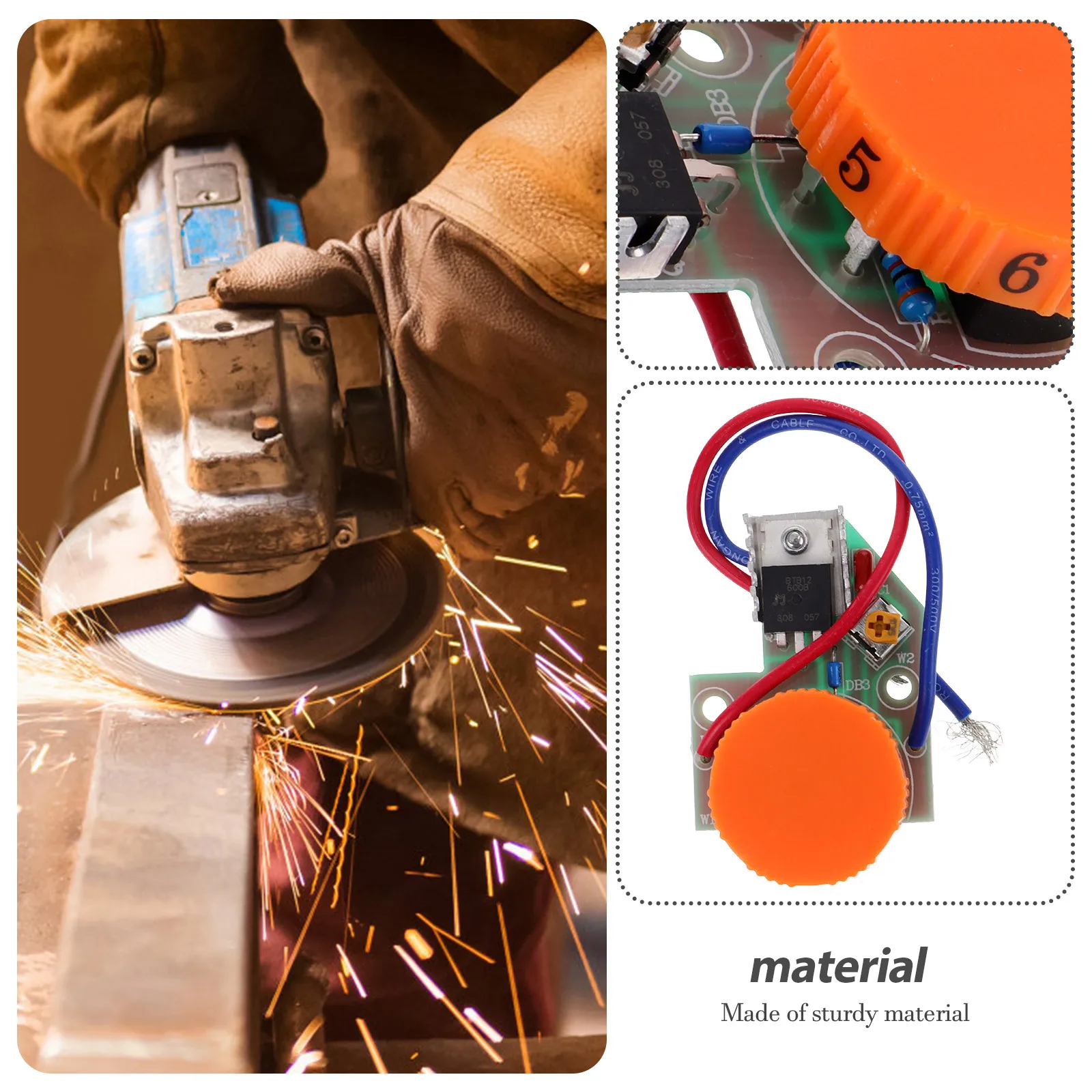 

Angle Speed Controller Polishing Machine Power Tool Electronic Speed Controller Grinding Polishing Machine Part