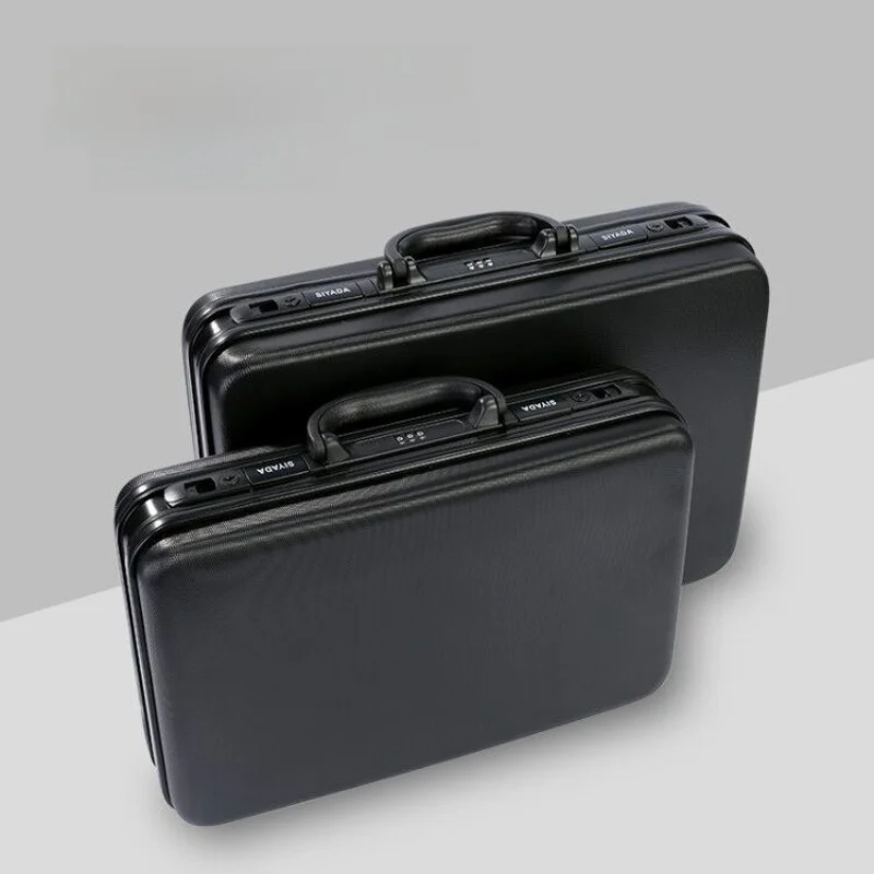 

Syda Handheld Briease Password Box Busin Office Tiet Box Tool Instrument Box Boarding Travel Cuter Box ABS Material