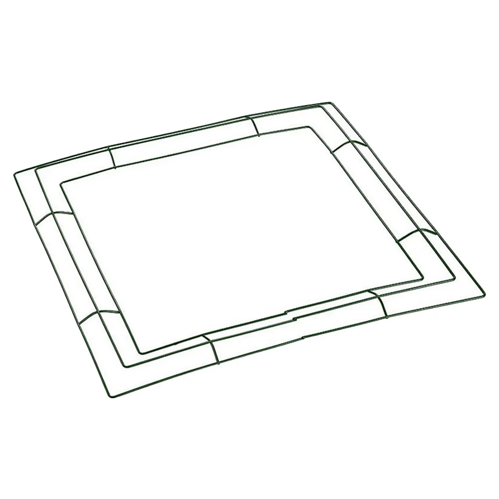 

Square Iron Wire Wreath Frame 35x35cm Metal Ring for DIY Floral Crafts Outdoor Wreath Front Door Outdoor Wreaths for Front Door