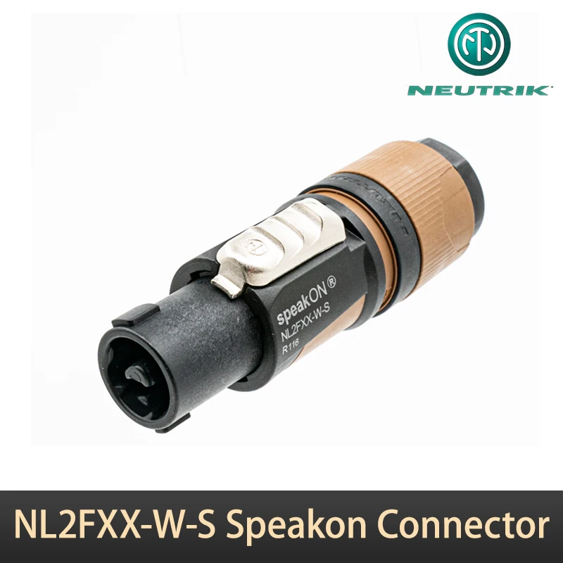 Neutrik NL2FXX-W-S New 2-Pin Outdoor Professional Audio SpeakON Connector