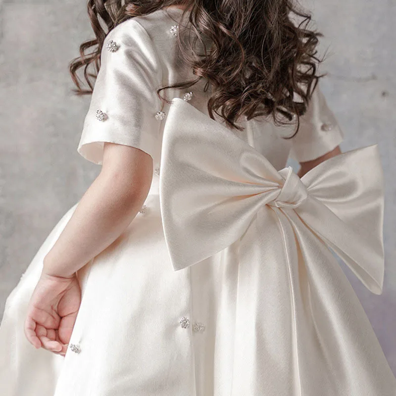 Robe de princesse moelleuse de style coréen pour enfants, robe de demoiselle d'honneur, mariage, fête d'anniversaire, performance de piano, g12, nouveau, 2024