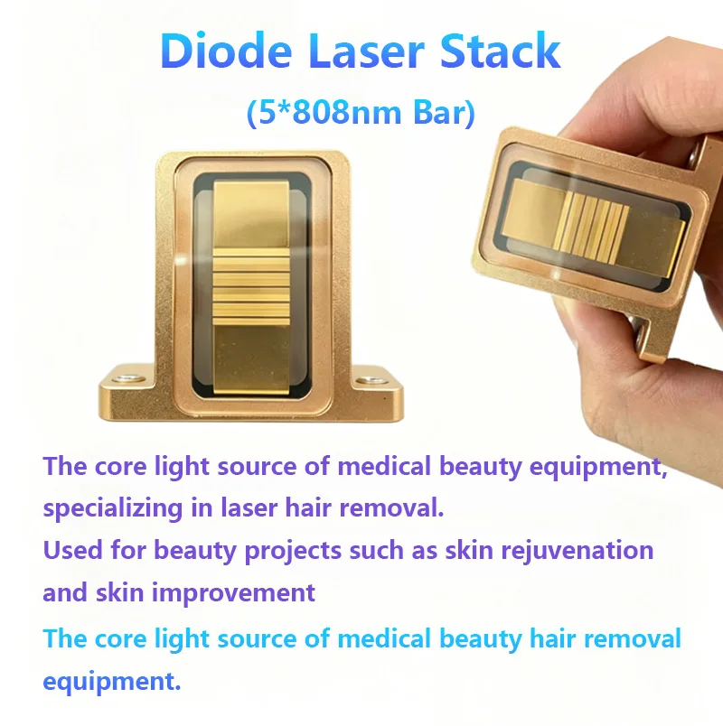 250W 5Bar Mixed-Marko-Channel Diodenlaser-Stack Kosmetiklaser / 808nm für dauerhafte Haarentfernung Handstück