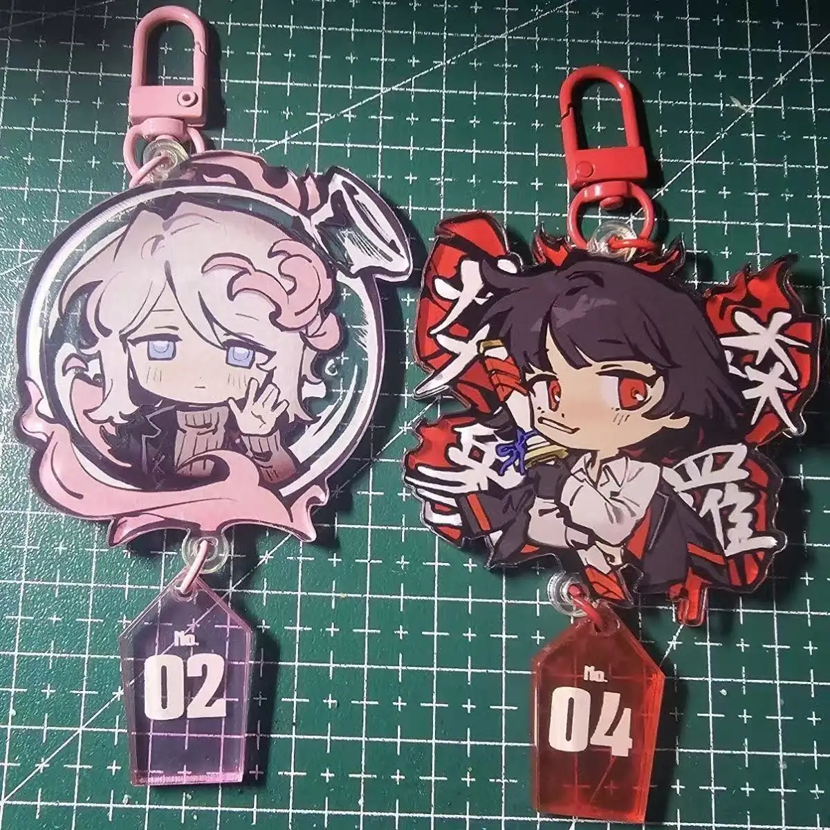 Fausto ‌   Llavero de Anime para Mujer, Llavero Acrílico de Limbus Company, Personaje Ryōshū ‌   Llavero con colgante, accesorios decorativos, regalo para un amigo