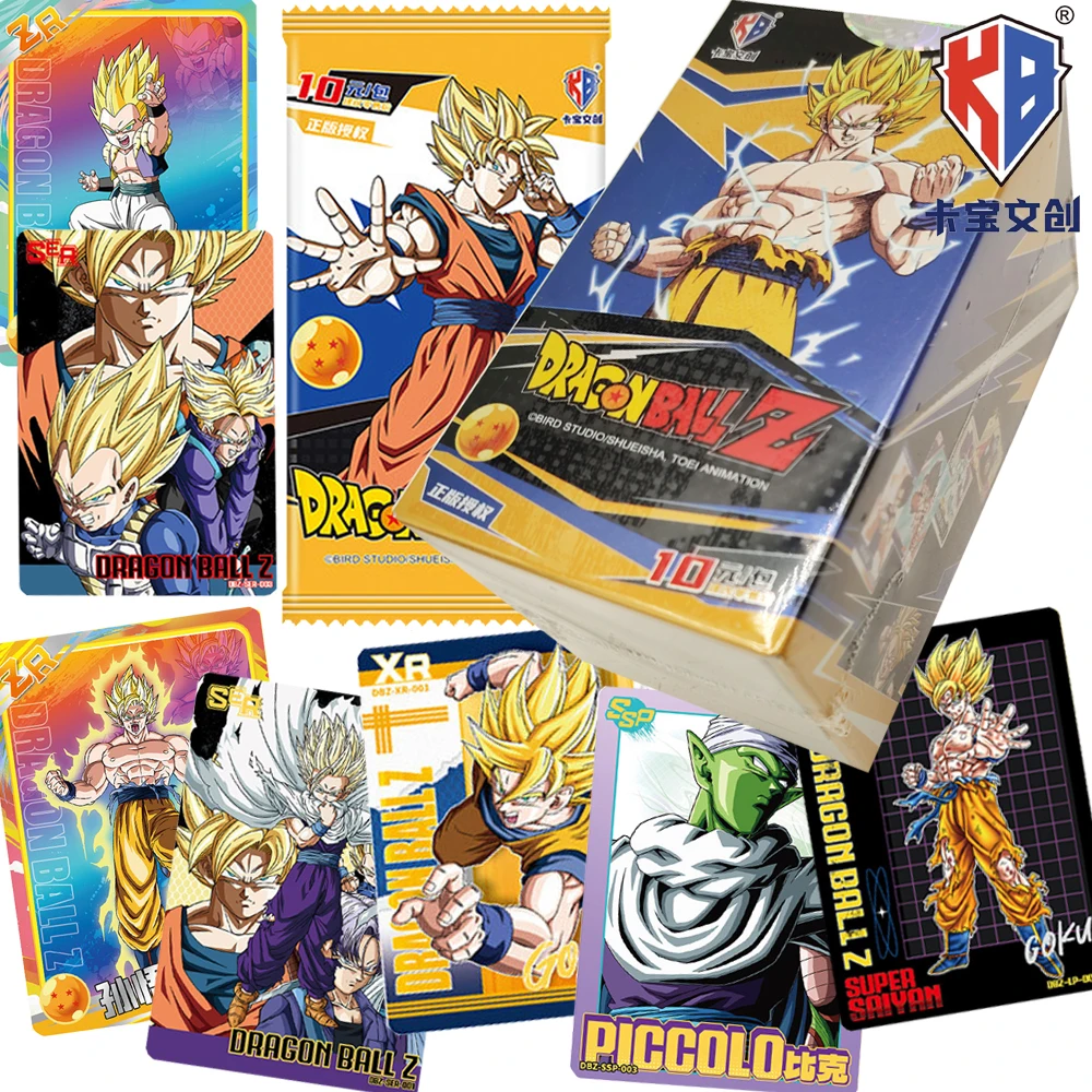 

Original Kabao Dragon Ball Collection Cards Son Goku Vegeta IV Hot Blooded Anime IP Exquisite Character Cards Boys Girls Gifts