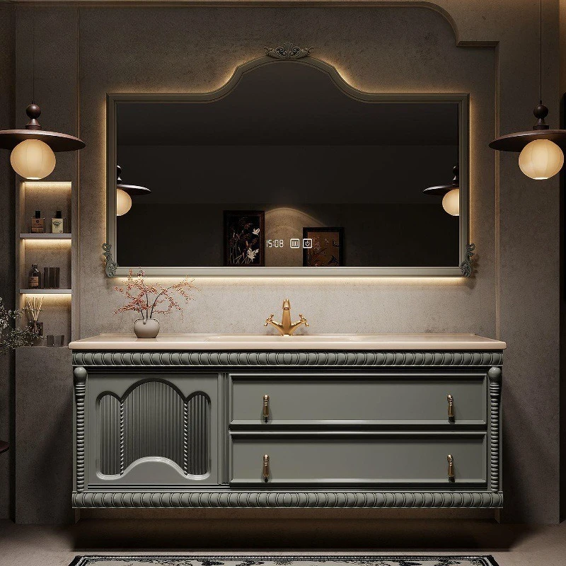 Bathroom Smart Bathroom Ceramic Integrated Washbasin Cabinet Toilet