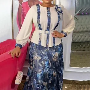 ملابس أفريقية للنساء 2 قطعة قمم وتنانير مجموعات داشيكي أنقرة تركيا ملابس رداء بالإضافة إلى حجم فساتين حفل الزفاف أفضل 10 قمصان من القماش الأفريقي مبيعا - No3