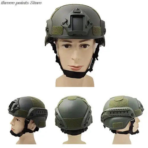 Imagen 2 del producto Casco militar táctico para Airsoft MH, equipo de protección para montar en exteriores, Painball CS SWAT, 1 unidad