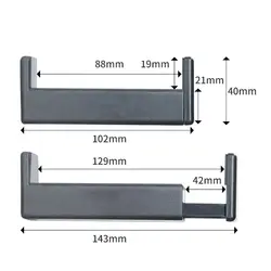 Soporte ajustable para guitarra portátil con clip de silicona
