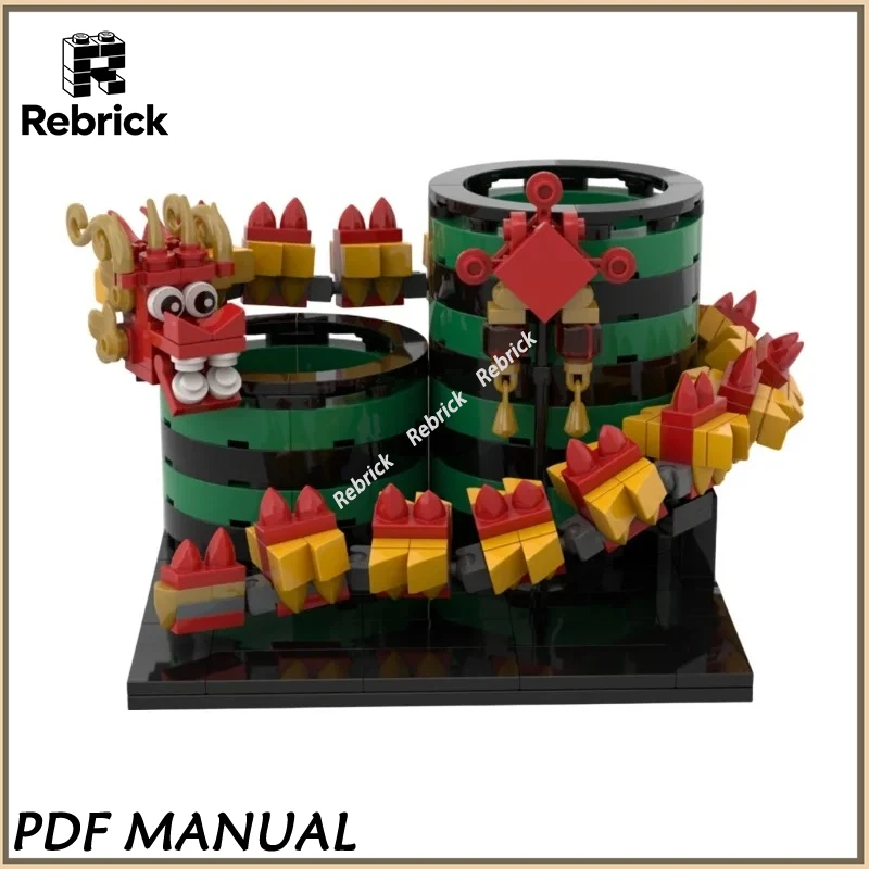 Pencil Holder MOC Building Blocks Stationery Organizer Brick Model DIY Assembly Desktop Display Ornament