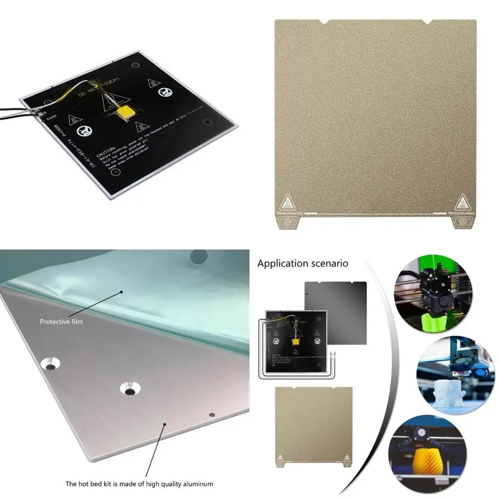 

R53C 235x235 мм пластина с подогревом пластин алюминий/магнитная/PEI для K1 -принтеры Горячая кровать