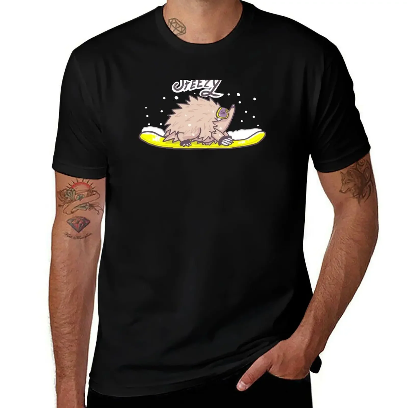 

Steezy Echidna T-Shirt Blouse anime t shirts cute tops blue archive mens graphic t-shirts big and tall