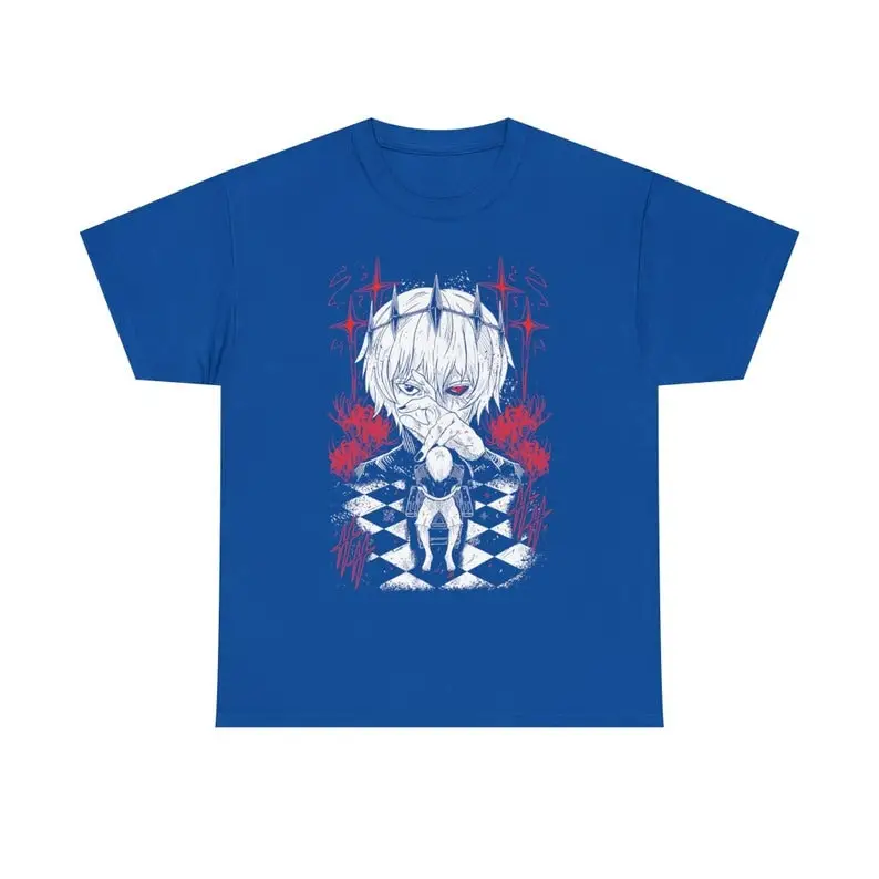 Unisex Horror Manga Creepy Girl T-Shirt, Dark Anime Gothic T-Shirt, Manga Gothic T-Shirt Inactive