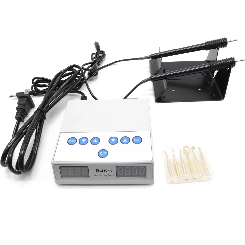 

1 Set Dental Lab Electric Thin Waxer Carving Knife Machine Double Pen 6 Wax Tip Pot 110V/220V Dental Equipment Products