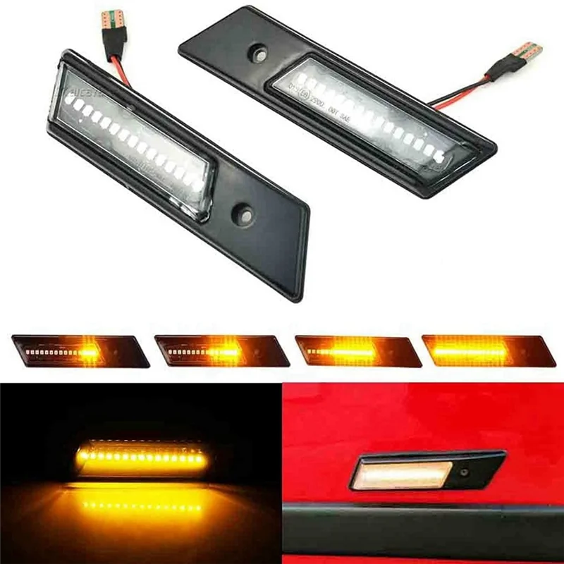 Streaming Side Lamp LED Indicator Signal Lamp Car for BMW 3 Series E36 5 Series E34 7 Series E32