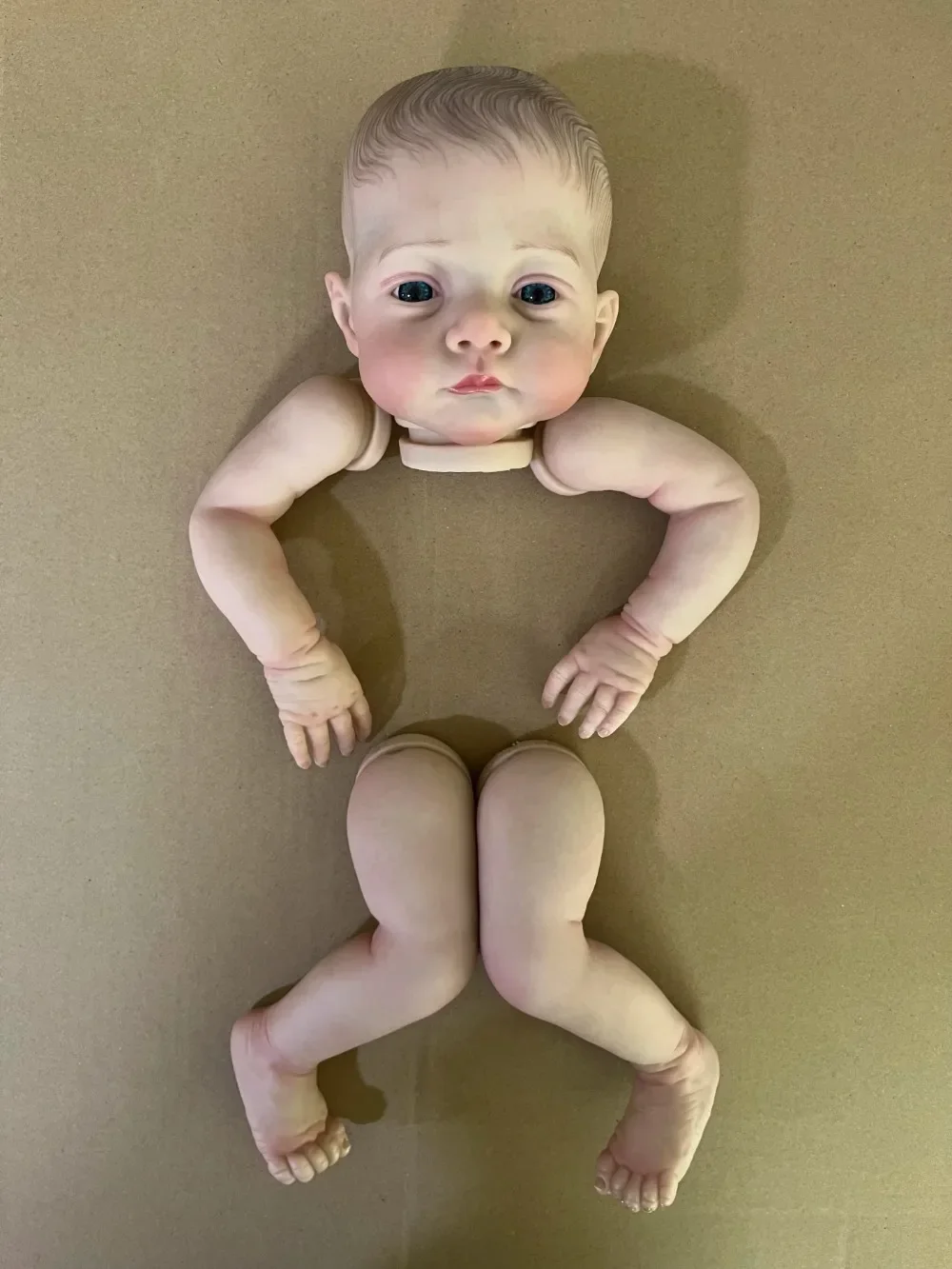 19 นิ้วทาสีแล้ว Reborn ตุ๊กตาชุด Twins Lily และ Irys ภาพวาดมือ 3D ผิวรายละเอียดหลอดเลือดดํา Handmade ชุด Bebe Reborn