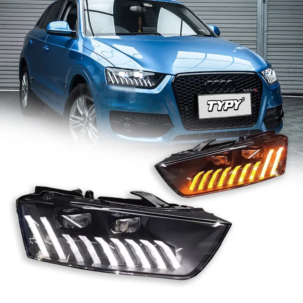 

Car Headlights For Audi Q3 LED Car Lamps Daytime Running Lights Dynamic Turn Signals Car Accessories 2013-2018