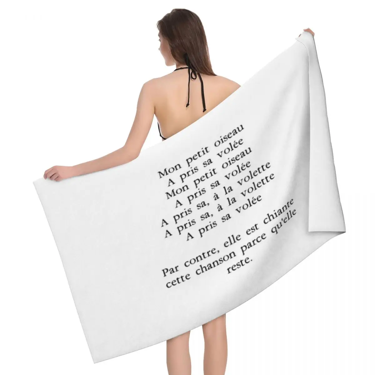 

On The Fly Took His 80x130cm Bath Towel Brightly Printed For Tour For Traveller