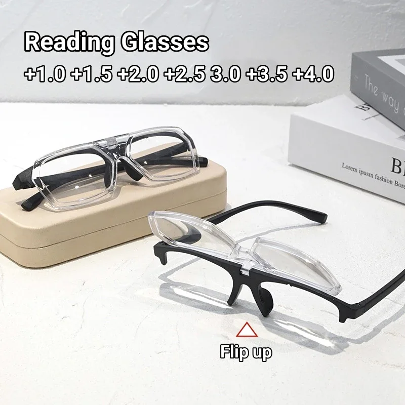 

New Flip Up Reading Glasses High-definition Eye Protection for Walking and Driving Eyeglasses Near and Far Presbyopia Glasses