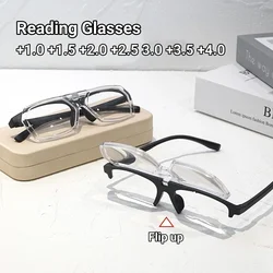 New Flip Up Reading Glasses High-definition Eye Protection for Walking and Driving Eyeglasses Near and Far Presbyopia Glasses