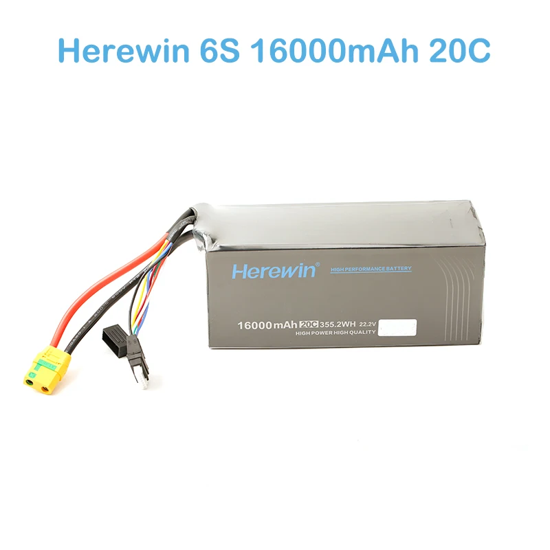 Herewin 16000mah Battery 22.2v 20C shaft battery Agricultural plant protection UAV battery 1pc